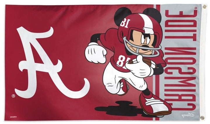 Mickey Mouse Alabama Crimson Tide 3x5 Football Flag 79687117 Heartland Flags