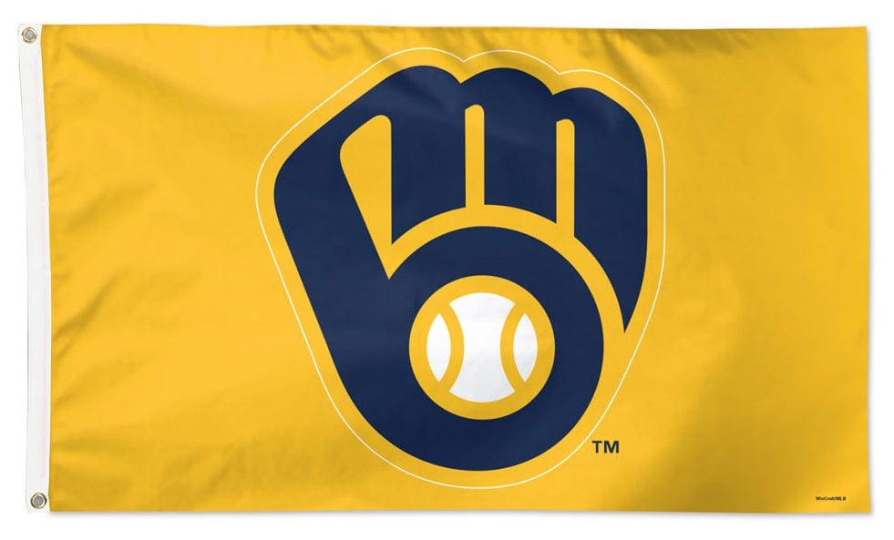 Milwaukee Brewers Flag 3x5 Glove Logo Yellow – HeartlandFlags