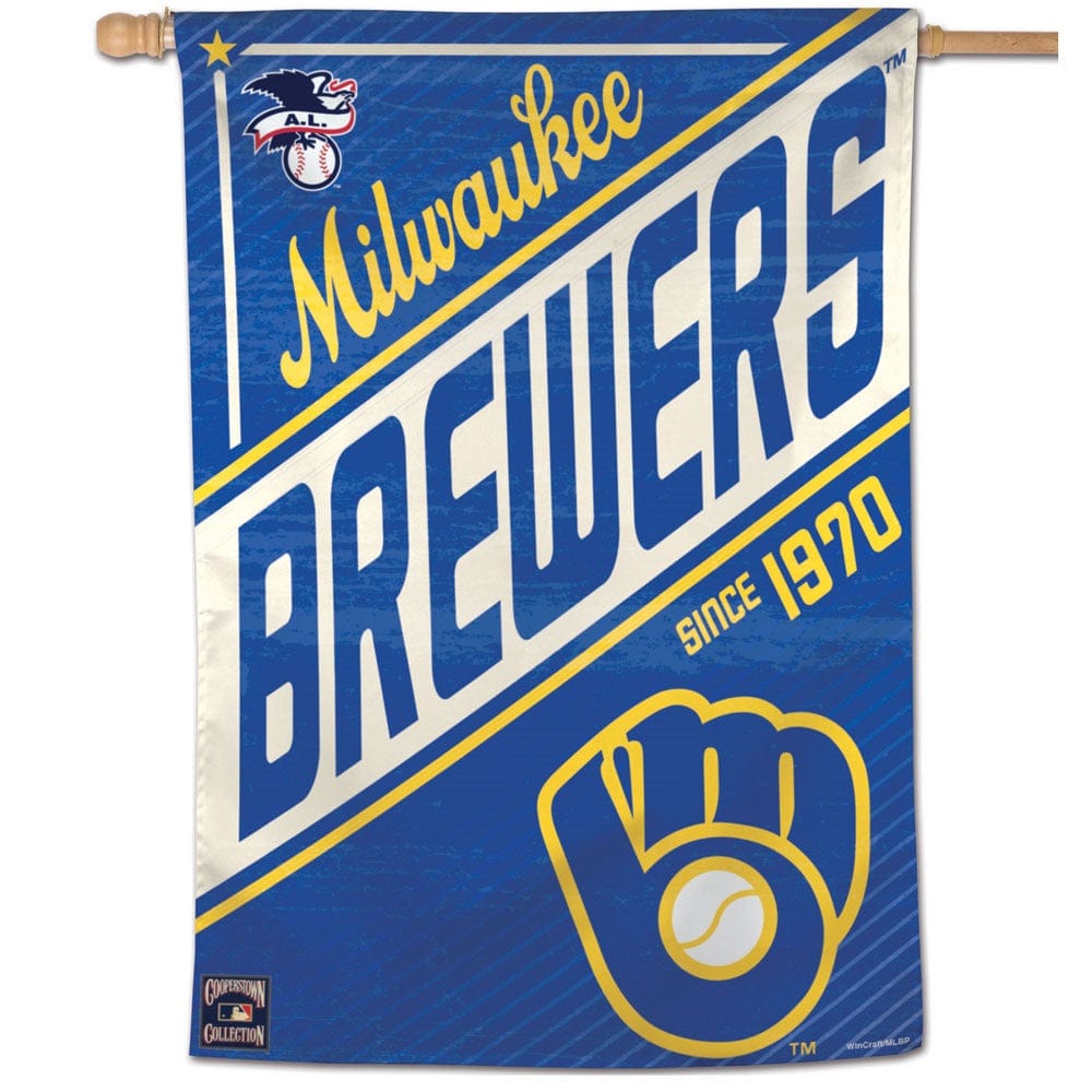 Milwaukee Brewers Flag Cooperstown Throwback House Banner 46994019 Heartland Flags