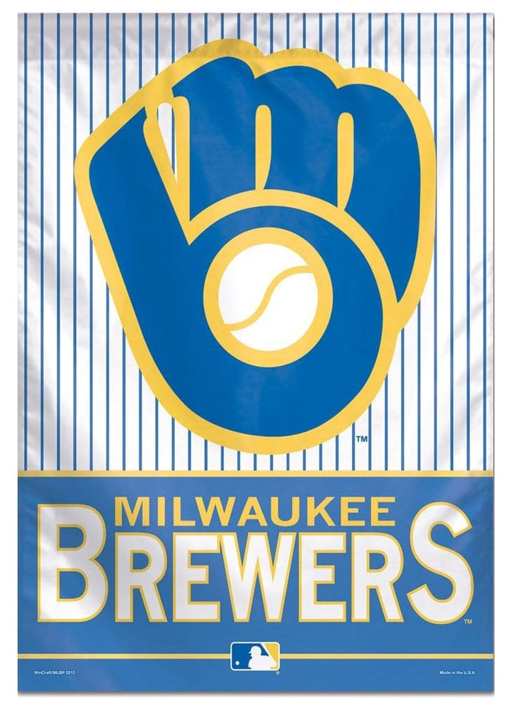 Milwaukee Brewers Flag Throwback Pinstripe House Banner 46994017 Heartland Flags