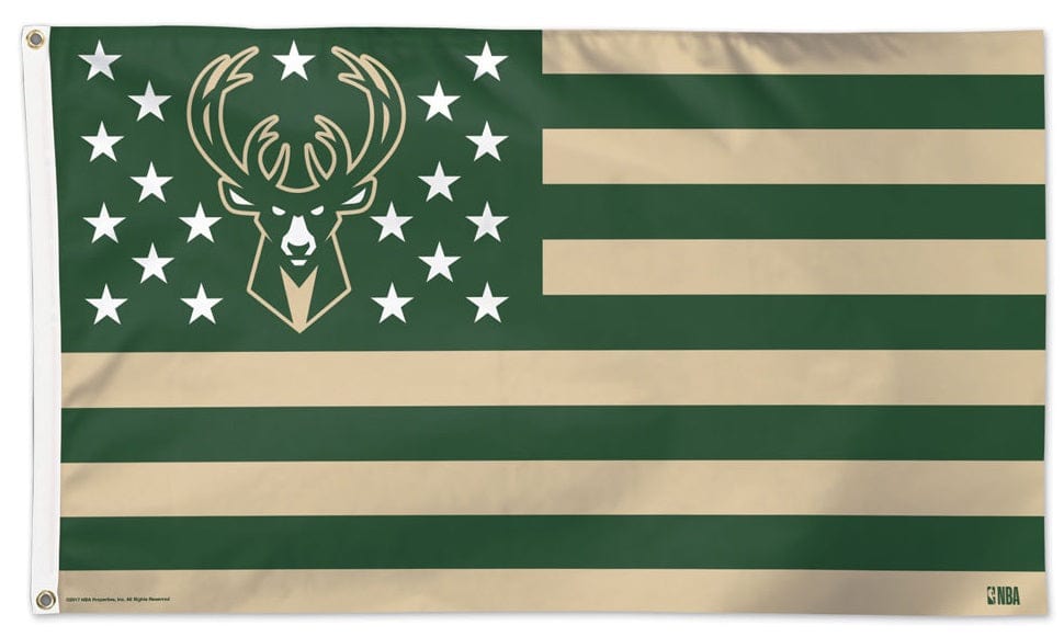 Milwaukee Bucks Flag 3x5 Americana Stars Stripes 89981117 Heartland Flags