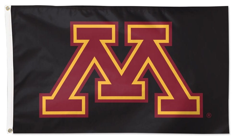 Minnesota Gophers Flag 3x5 Black 32941321 Heartland Flags