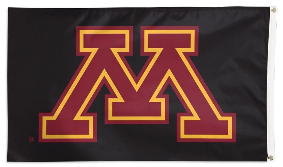 Minnesota Gophers Flag 3x5 Black 32941321 Heartland Flags