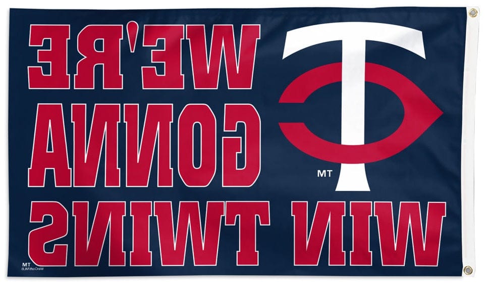 Minnesota Twins Flag 3x5 Slogan Win Twins 35076323 Heartland Flags