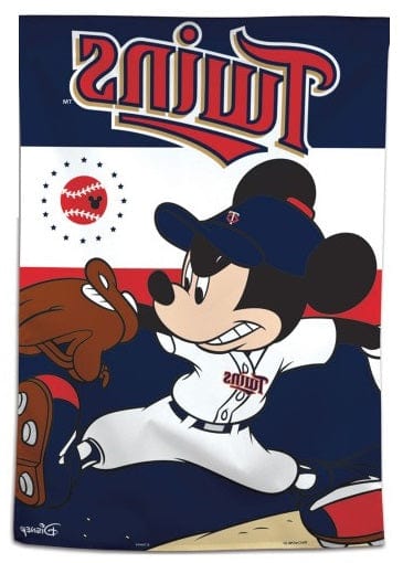 Minnesota Twins Flag Mickey Mouse Baseball House Banner heartlandflags