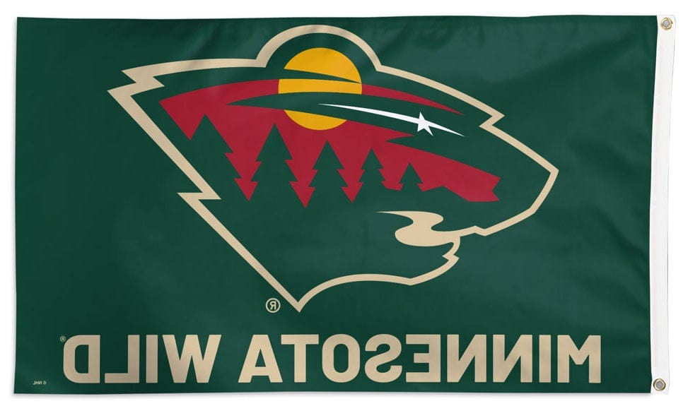 Minnesota Wild Flag 3x5 Logo Name 38214323 Heartland Flags