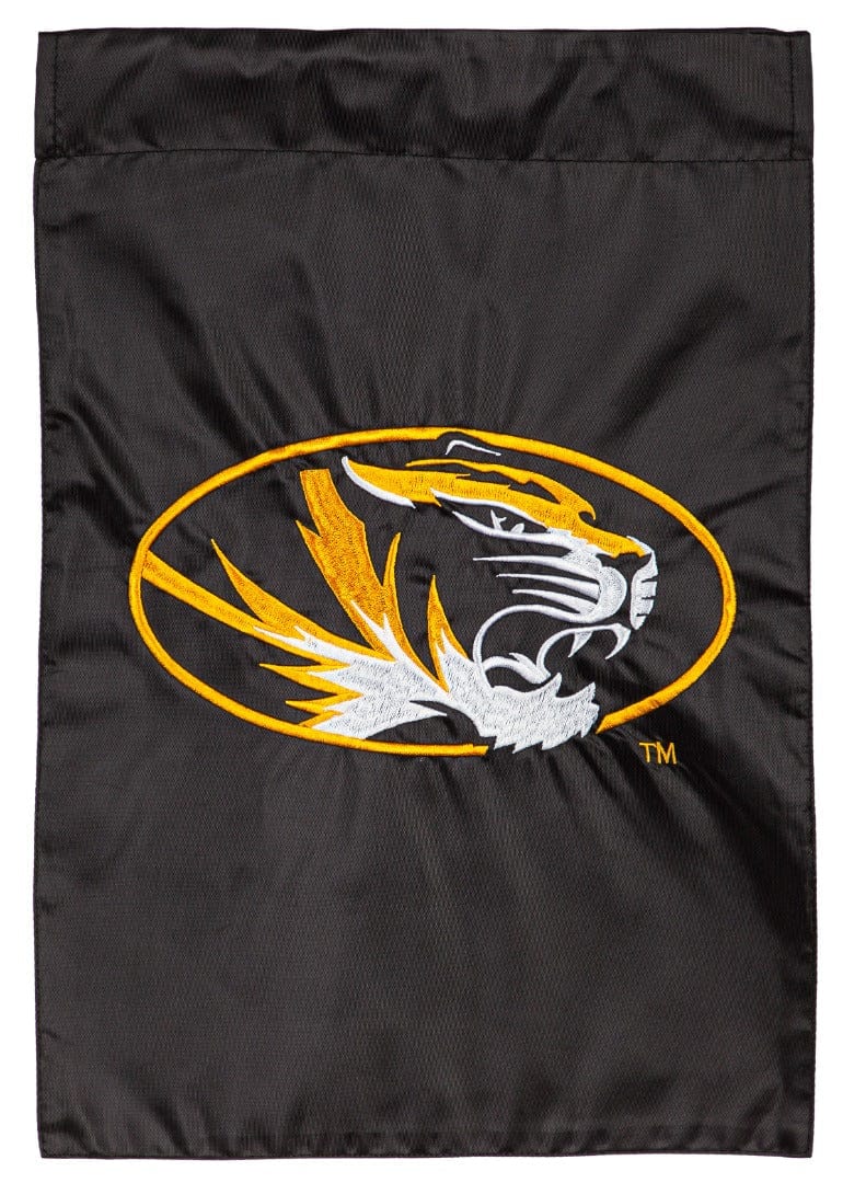 Missouri Tigers Garden Flag 2 Sided Applique Logo 16A930 Heartland Flags