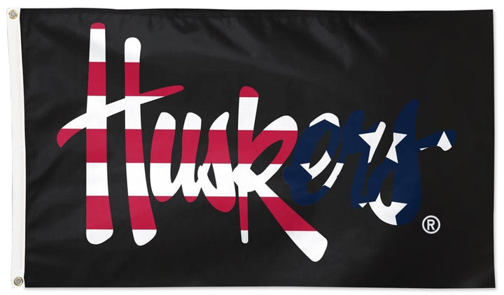 Nebraska Huskers Flag 3x5 Patriotic Red White Blue 69952323 Heartland Flags