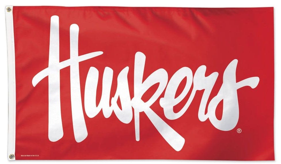 Nebraska Huskers Flag 3x5 Red 02107116 Heartland Flags