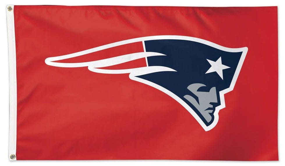 New England Patriots Flag 3x5 Logo on Red 61439117 Heartland Flags