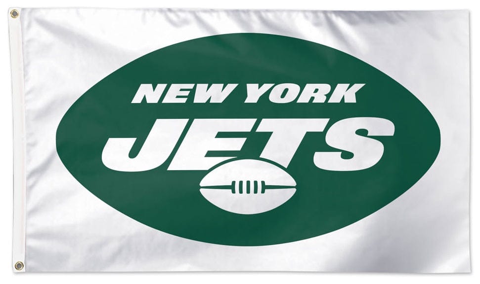 New York Jets Flag 3x5 Logo White 32502321 Heartland Flags