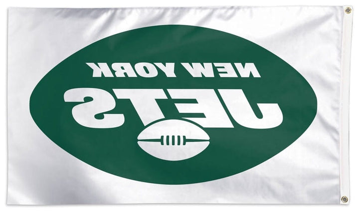 New York Jets Flag 3x5 Logo White 32502321 Heartland Flags