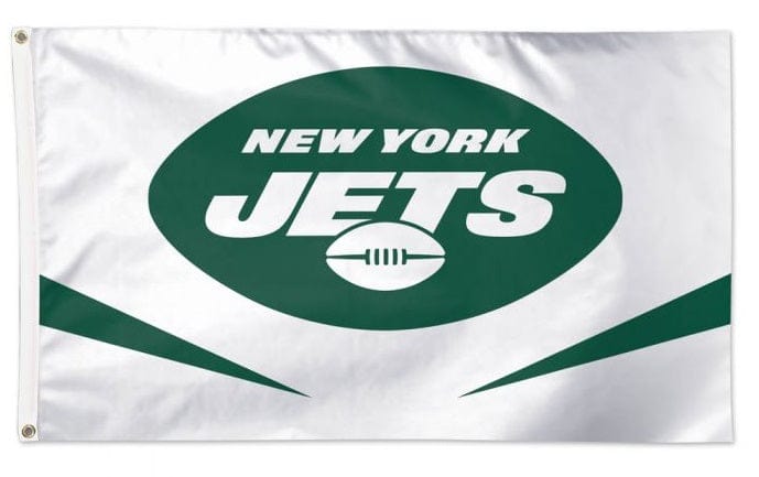New York Jets Flag 3x5 Logo White 32503321 Heartland Flags