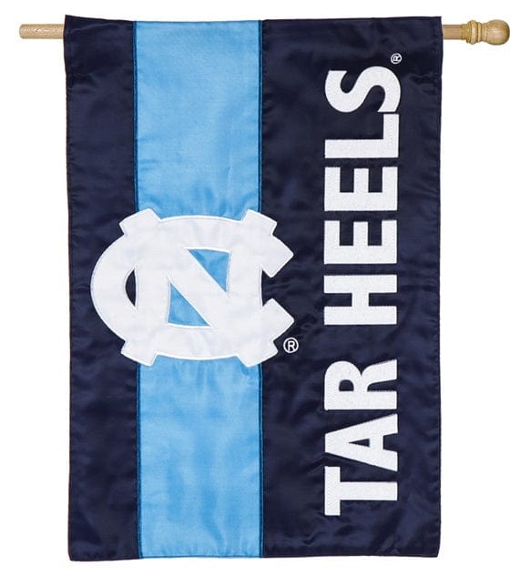 North Carolina Tar Heels Banner 2 Sided Embellished Flag 15SF951 Heartland Flags