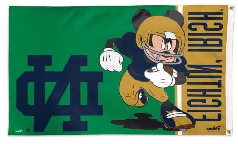 Notre Dame Fighting Irish Flag 3x5 Mickey Mouse Disney 78152117 Heartland Flags