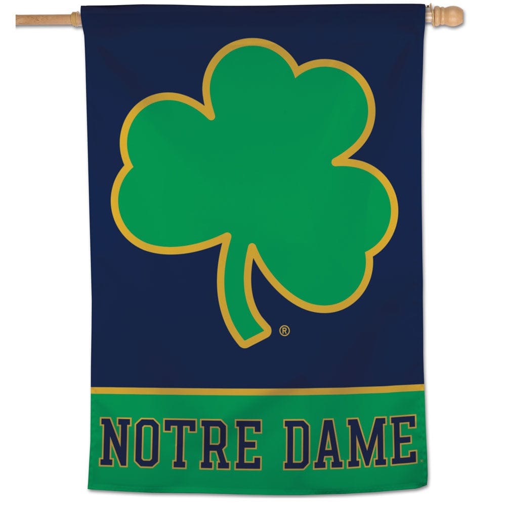Notre Dame Flag Clover Logo House Banner 17656320 Heartland Flags