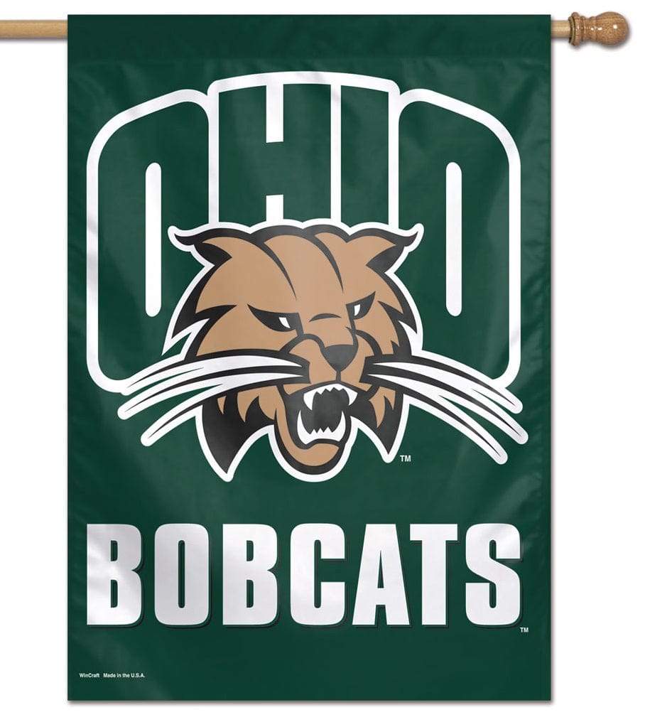 Ohio Bobcats Flag Vertical House Banner 09472017 Heartland Flags
