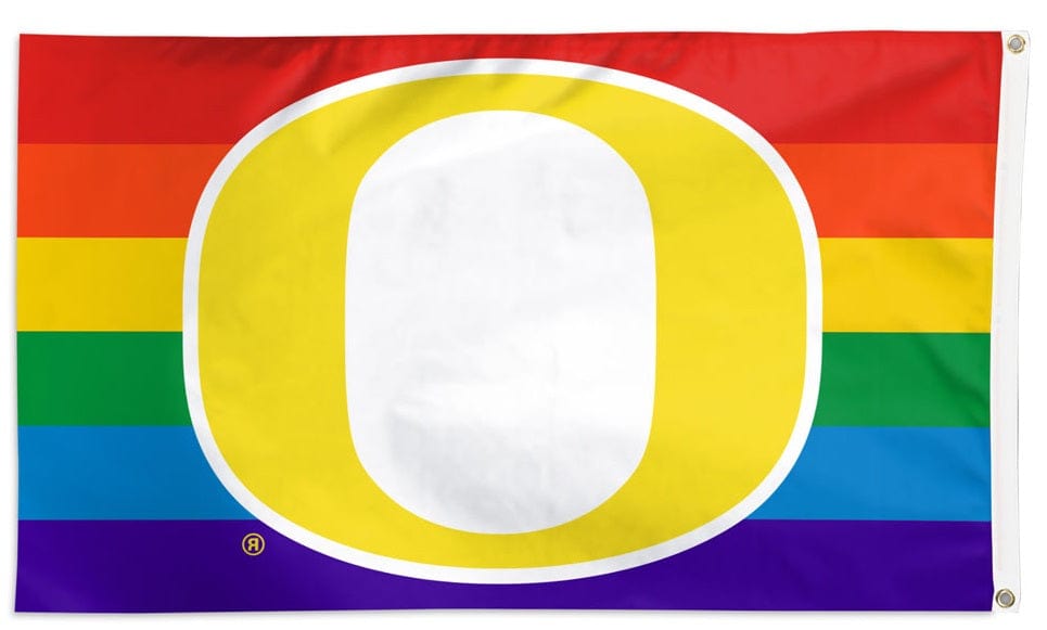 Oregon Ducks Flag 3x5 Pride Rainbow 35034321 Heartland Flags