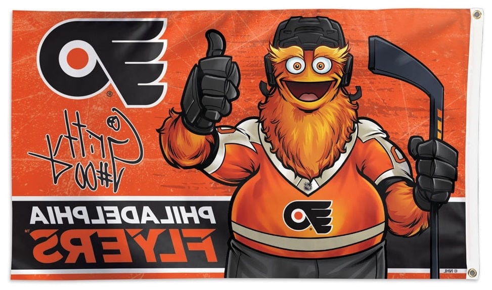 Philadelphia Flyers Flag 3x5 Gritty Mascot heartlandflags