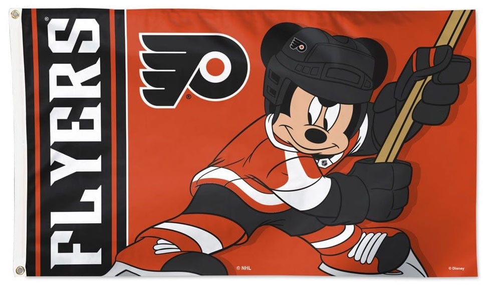 Philadelphia Flyers Flag 3x5 Mickey Mouse Disney 25058220 Heartland Flags