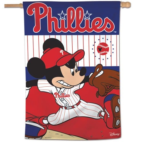 Philadelphia Phillies Flag Mickey Mouse Baseball House Banner 88154119 Heartland Flags