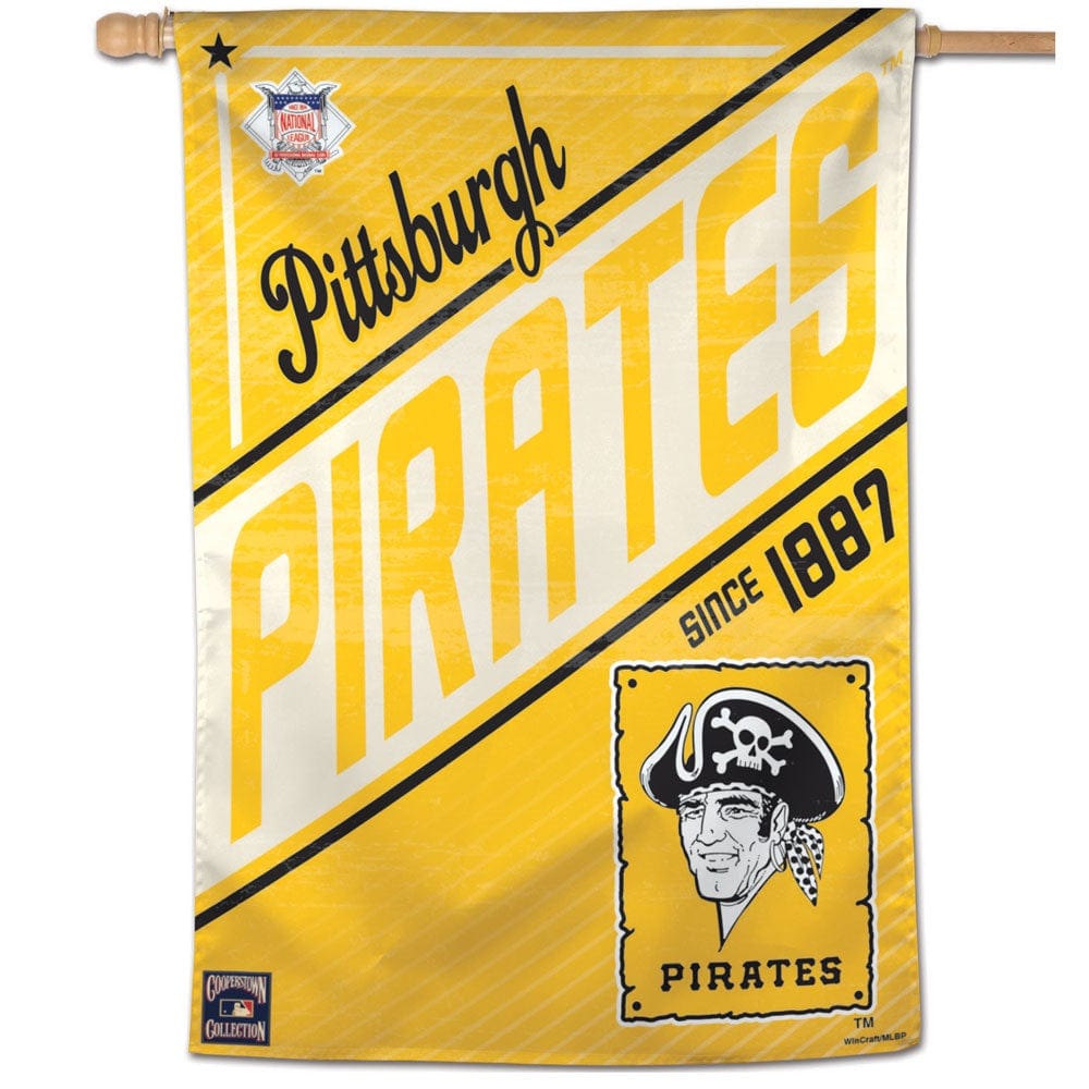 Pittsburgh Pirates Banner Cooperstown Logo 26920019 Heartland Flags