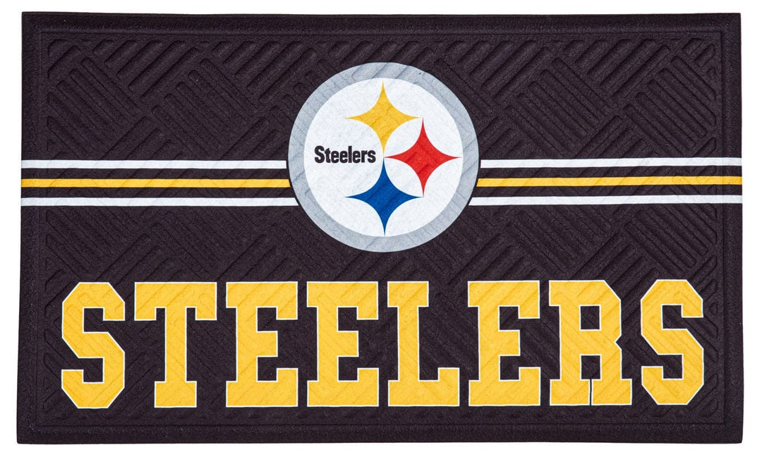 Pittsburgh Steelers Floor Mat Embossed Cross Hatch 41EM3824CH Heartland Flags