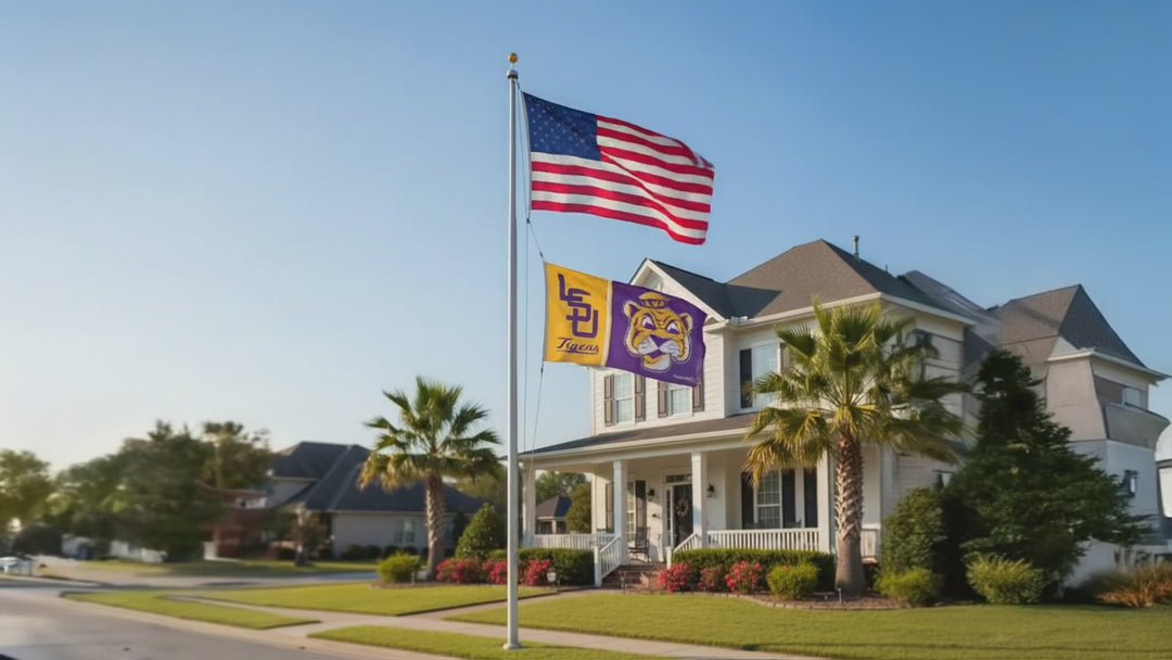 LSU Tigers Flag 3x5 College Vault Logo Throwback