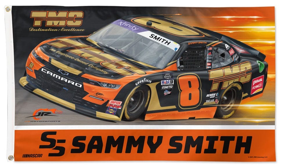 Sammy Smith Flag 3x5 TMC Race Car 2024 75880324 Heartland Flags