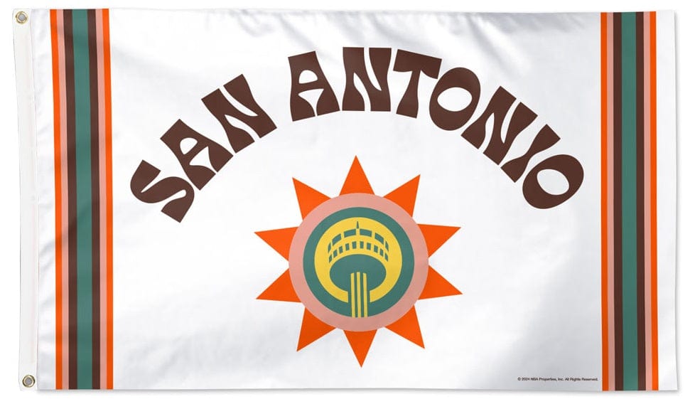 San Antonio Spurs Flag 3x5 City Connect Logo 44703323 Heartland Flags