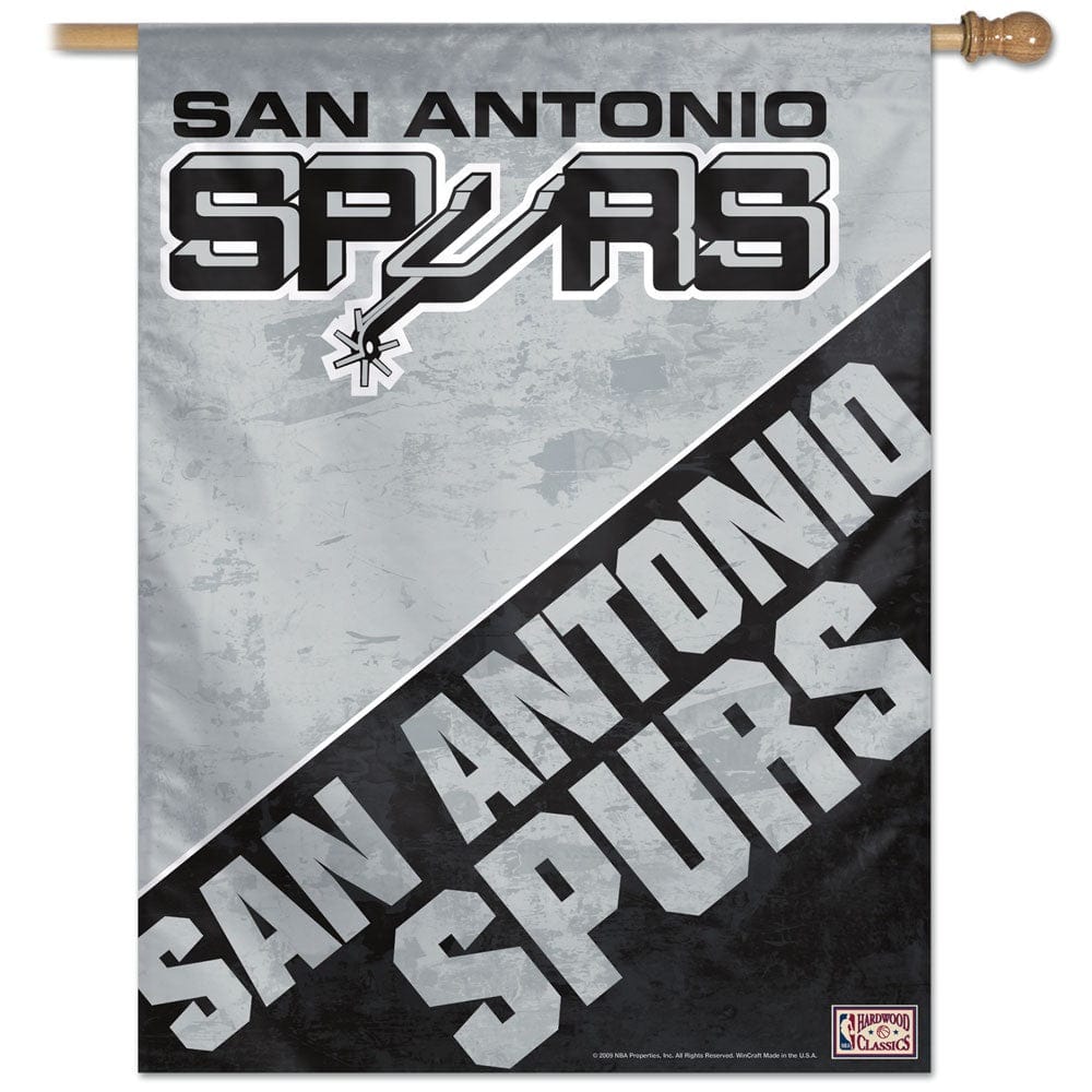 San Antonio Spurs Flag Hardwood Classics House Banner 77437091 Heartland Flags