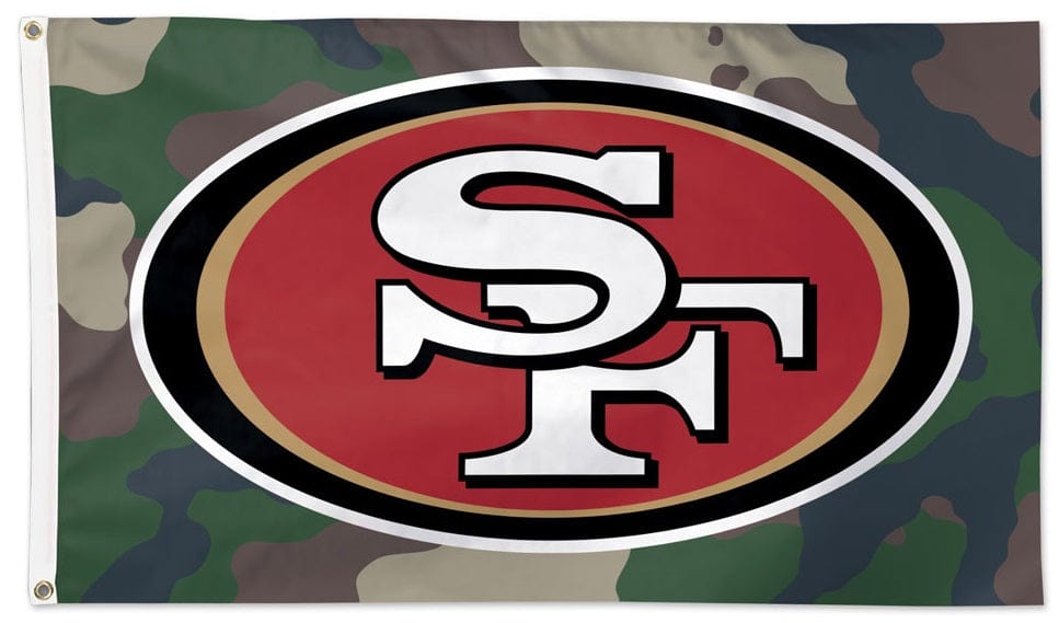 San Francisco 49ers Flag 3x5 Camo Military 33018321 Heartland Flags