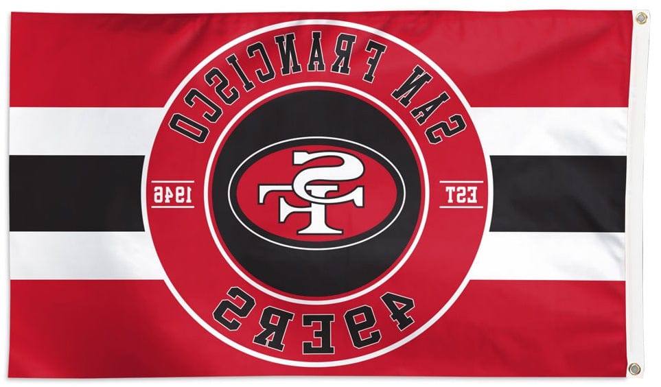 San Francisco 49ers Flag 3x5 Round Logo 45289321 Heartland Flags