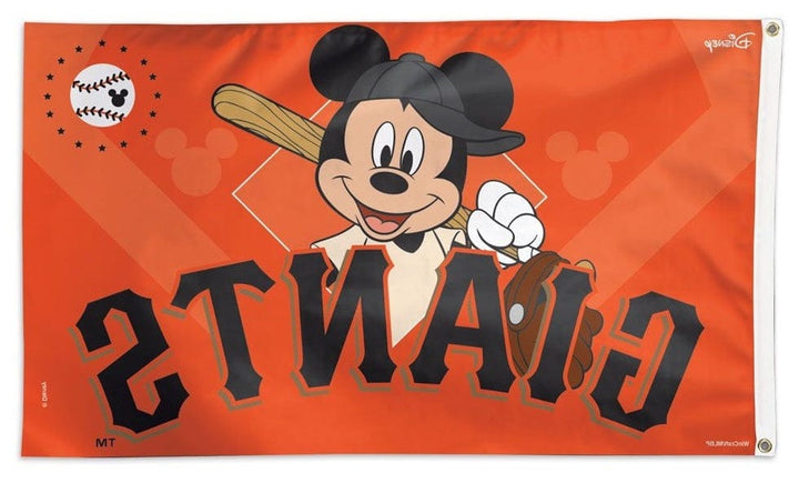 San Francisco Giants Flag 3x5 Mickey Mouse Baseball Disney 76655118 Heartland Flags