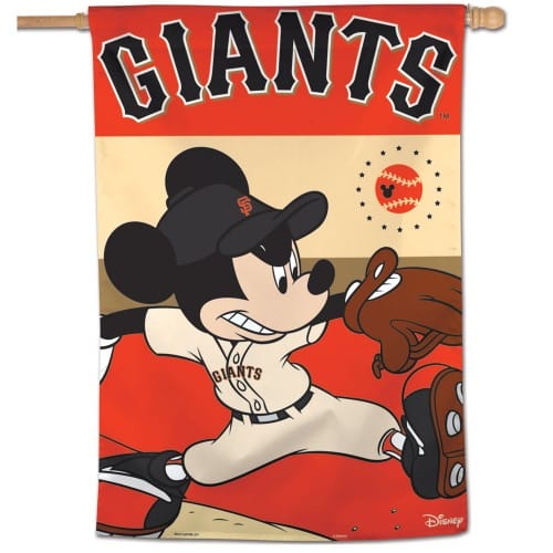 San Francisco Giants House Flag Disney Mickey Mouse 88133118 Heartland Flags