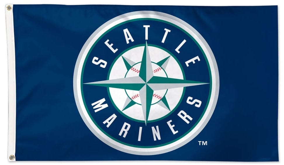 Seattle Mariners Flag 3x5 Logo 2 Sided 494624 Heartland Flags
