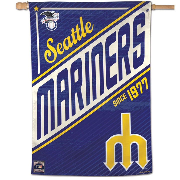 Seattle Mariners Flag Cooperstown Throwback House Banner 05279319 Heartland Flags