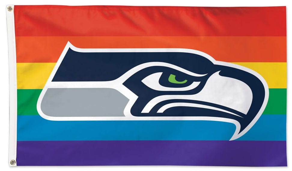 Seattle Seahawks Flag 3x5 Pride Rainbow 29242221 Heartland Flags