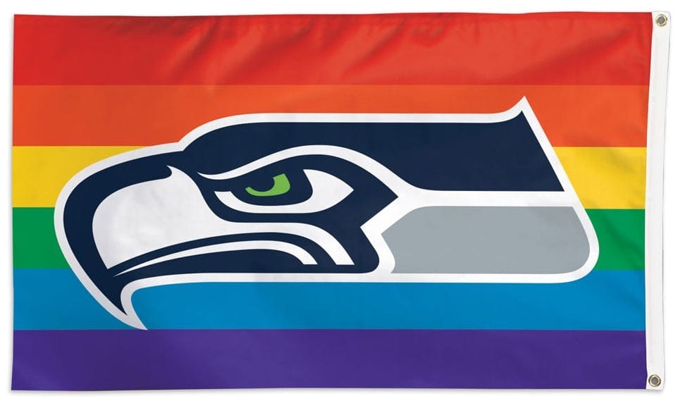 Seattle Seahawks Flag 3x5 Pride Rainbow 29242221 Heartland Flags