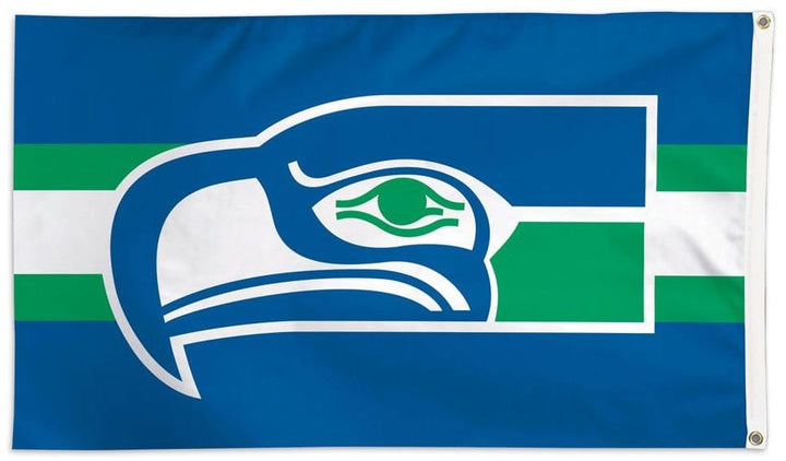 Seattle Seahawks Flag 3x5 Retro Logo 28674018 Heartland Flags