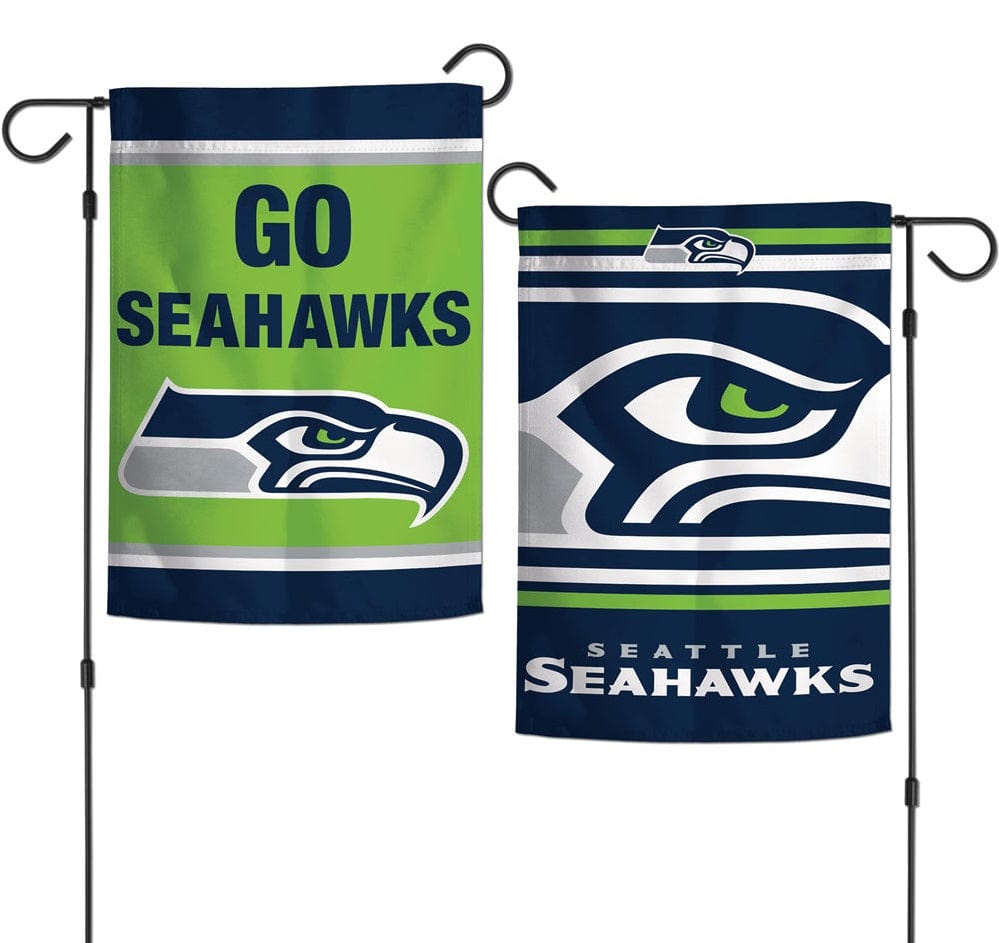 Seattle Seahawks Garden Flag 2 Sided Go Seahawks 76011118 Heartland Flags