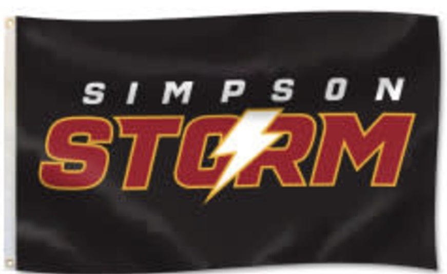 Simpson College Flag 3x5 Storm 2 Sided 5623879 Heartland Flags