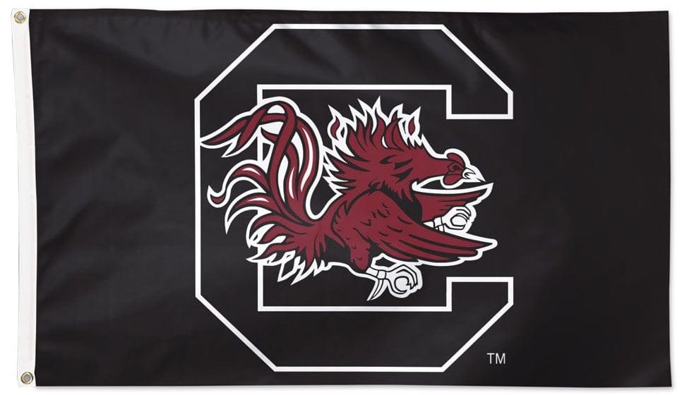 South Carolina Gamecocks Flag 3x5 Black Logo 27581321 Heartland Flags