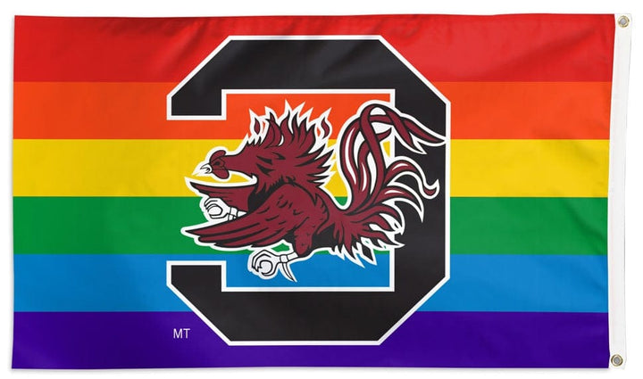 South Carolina Gamecocks Flag 3x5 Pride Rainbow 35914321 Heartland Flags