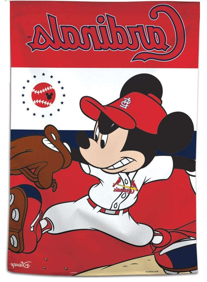 St Louis Cardinals Flag Mickey Mouse Baseball 88006120 Heartland Flags