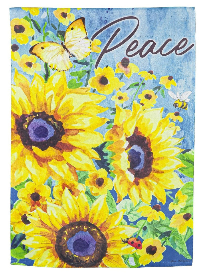 Summer Peace Sunflowers Garden Flag 2 Sided 14S10962 Heartland Flags