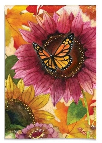 Sunflower Butterfly Garden Flag Monarch 33043 Heartland Flags