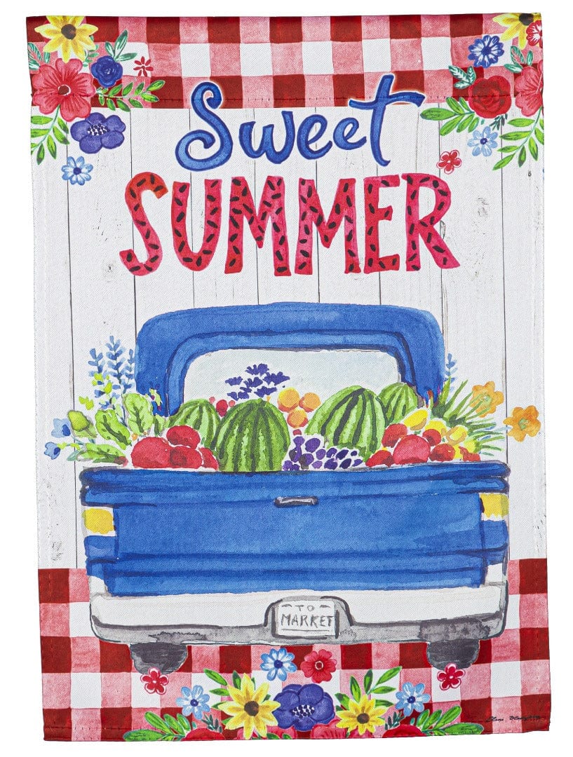 Sweet Summer Truck Garden Flag 2 Sided 14S10933 Heartland Flags