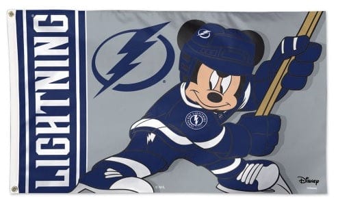 Tampa Bay Lightning Flag 3x5 Mickey Mouse Hockey 06695118 Heartland Flags
