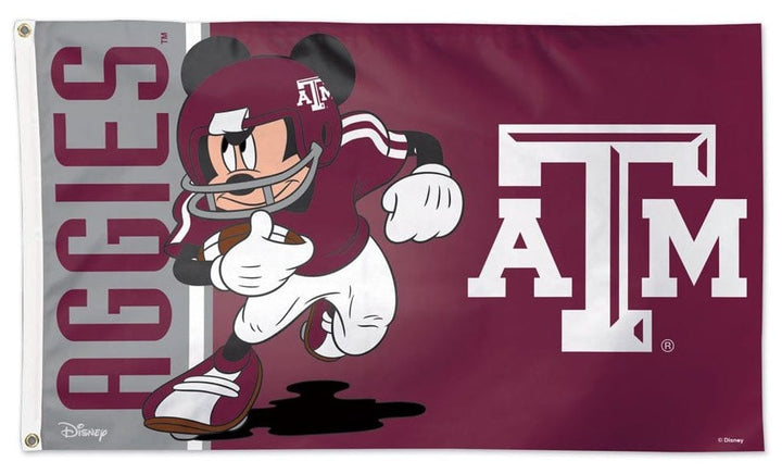 Texas A&M Aggies Flag 3x5 Mickey Mouse Football 79787117 Heartland Flags